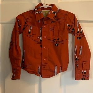 Hugo 🧡 Tiki bunny button down